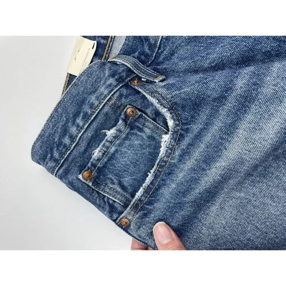 Levi's Premium 501 Original Cropped Women's Sz 31x26 Button Fly Distressed Jeans - Picture 11 of 16